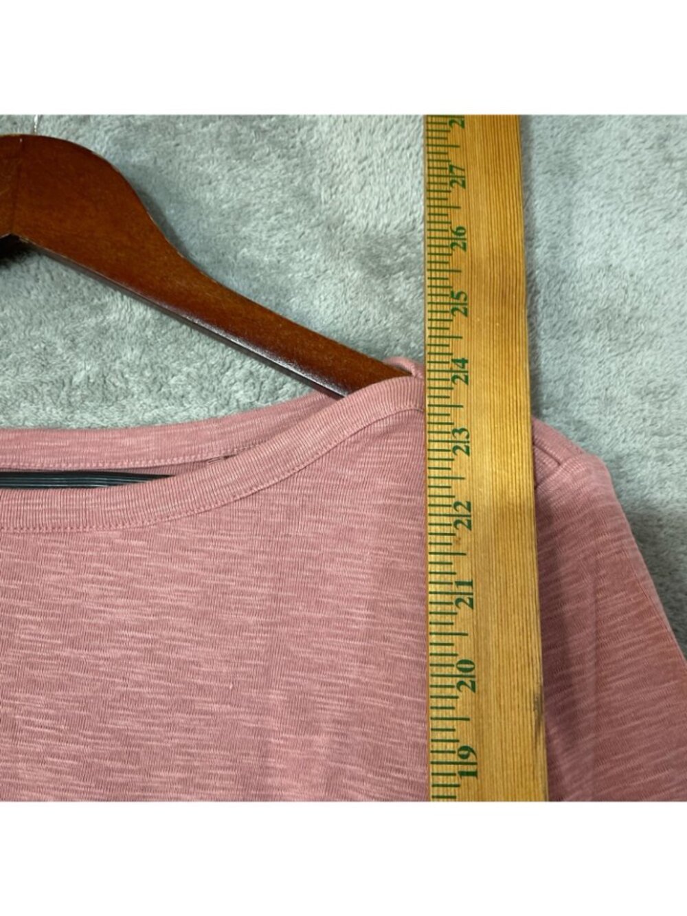 NWT Kirkland Signature Women's XS Pink 3/4 Sleeve Boat Neck Cotton C1016 - Picture 6 of 12